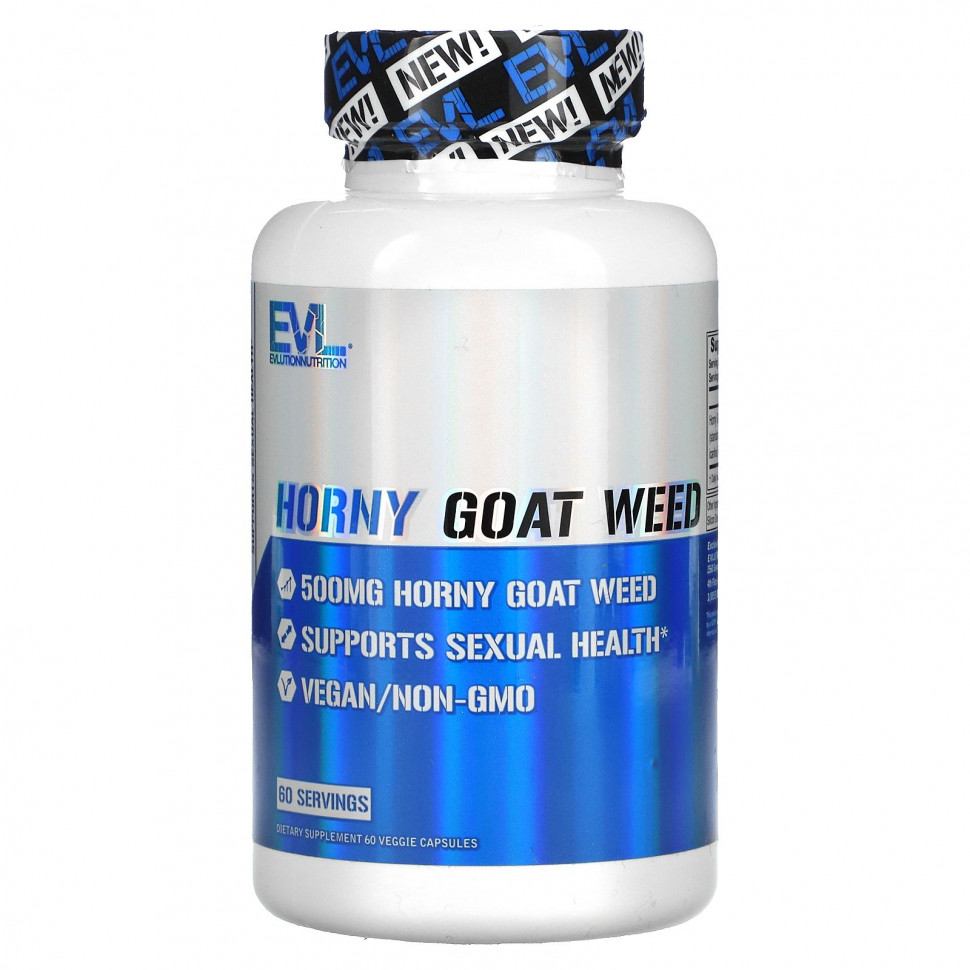 ������ ������ EVLution Nutrition, Horny Goat Weed, 500 mg , 60 Veggie Capsules  IHerb (������) ����