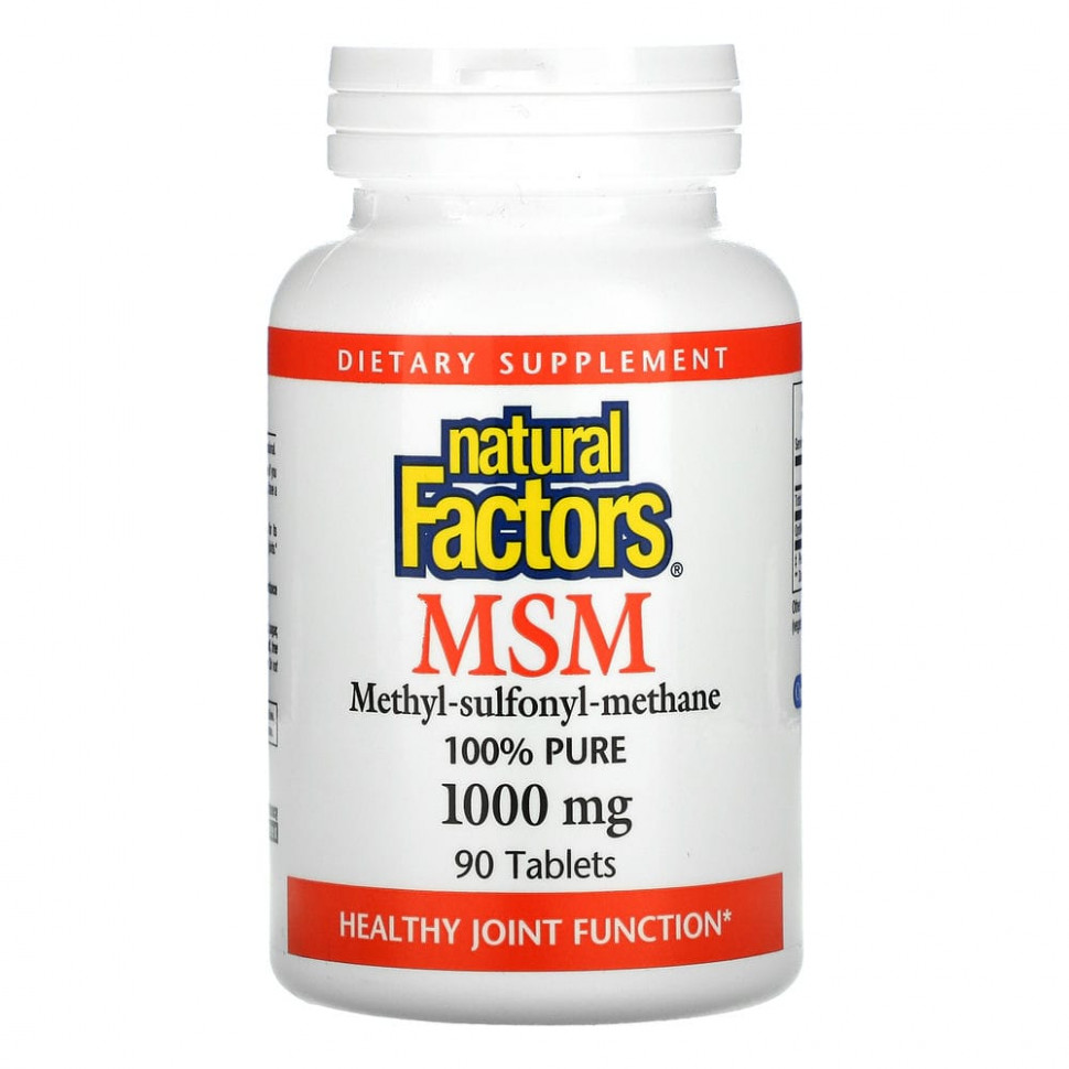 ������ ������ Natural Factors, MSM, Methyl-Sulfonyl-Methane, 1,000 mg, 90 Tablets  IHerb (������) ����