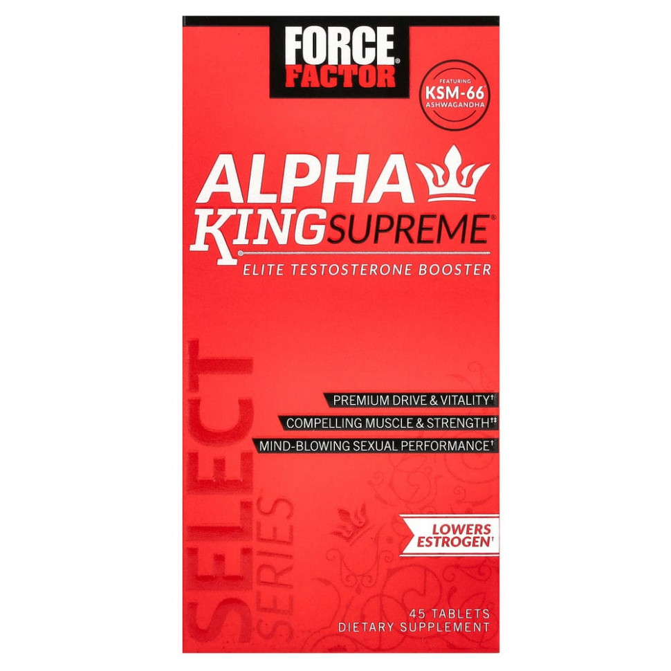 ������ ������ Force Factor, Alpha King Supreme, ������� ������ ������������, 45 ��������  IHerb (������) ����