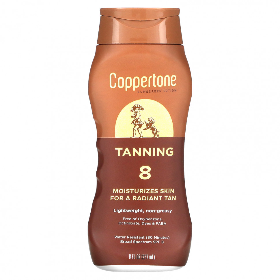 ������ ������ Coppertone, Sunning, �������������� ������, SPF 8, 237 �� (8 ����. �����)  IHerb (������) ����