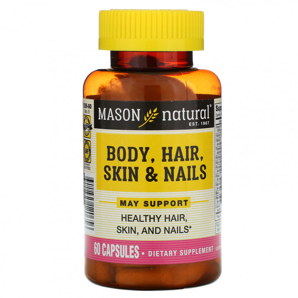 ������ ������ Mason Natural, ����, ������, ���� � �����, 60 ������  IHerb (������) ����