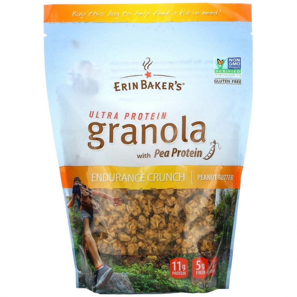 ������ ������ Erin Baker's, Ultra Protein Granola � ��������� ���������, ���������� �����, 340 � (12 �����)  IHerb (������) ����
