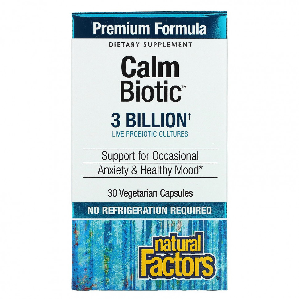 ������ ������ Natural Factors, Calm Biotic, 3 ���������, 30 �������������� ������  IHerb (������) ����