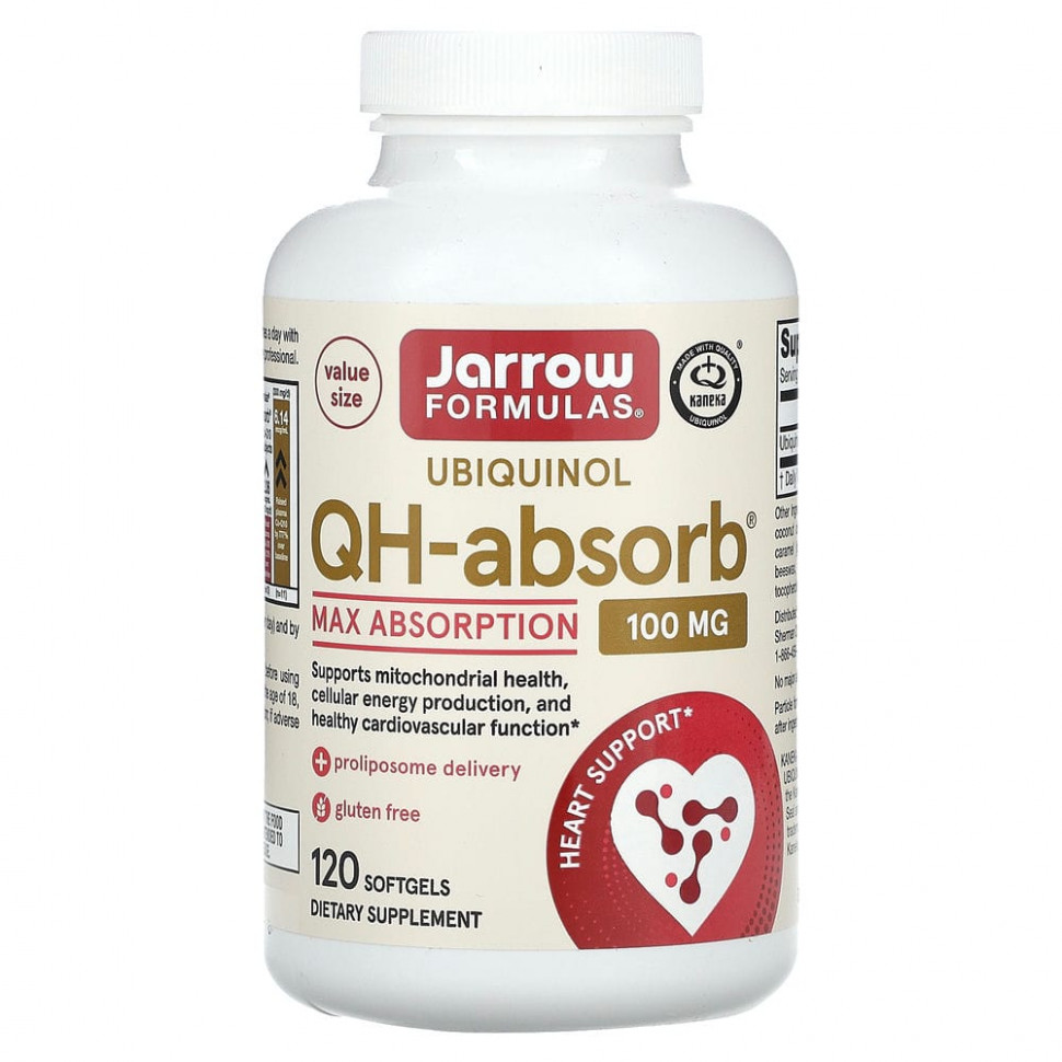 ������ ������ Jarrow Formulas, �������� QH-Absorb, 100 ��, 120 ������ ����������� ������  IHerb (������) ����