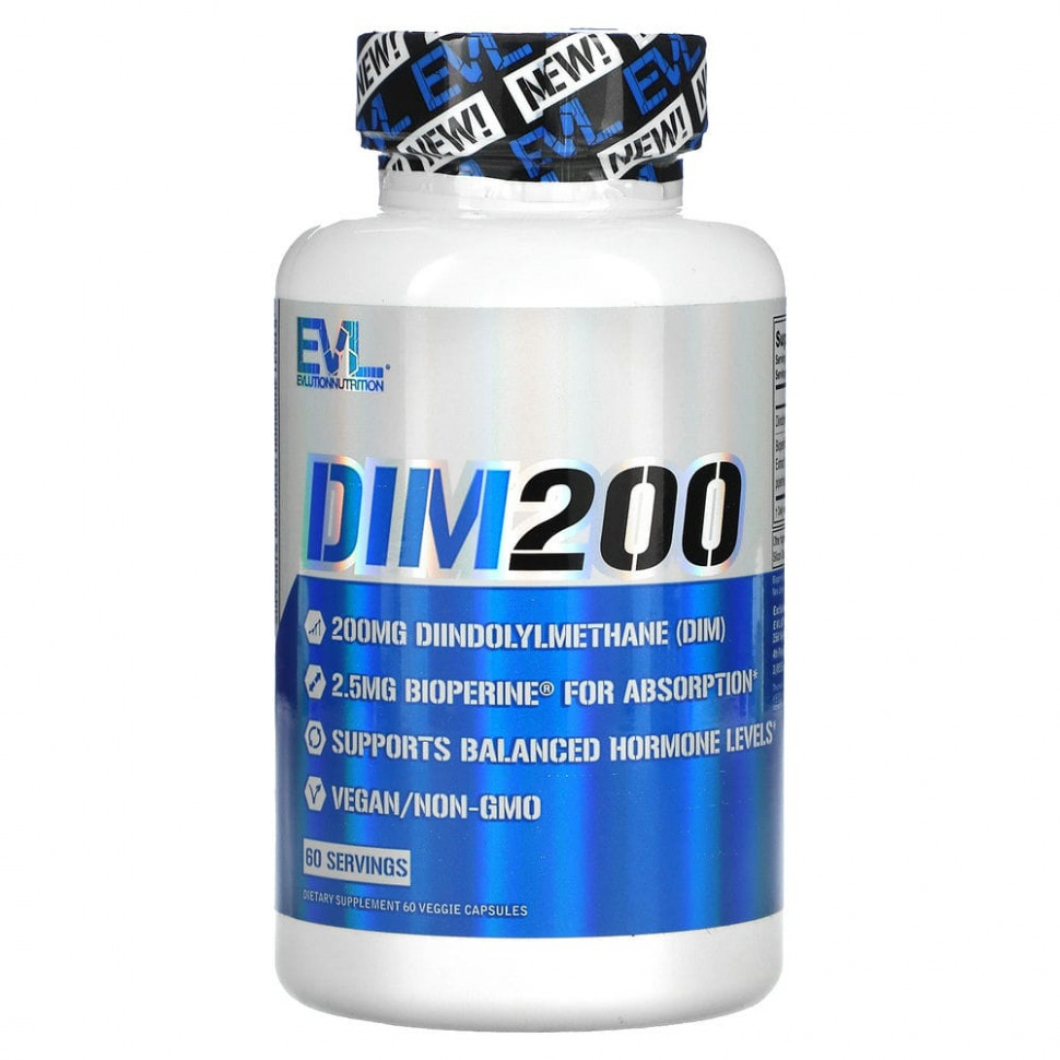 ������ ������ EVLution Nutrition, DIM 200, 200 mg, 60 Veggie Capsules  IHerb (������) ����
