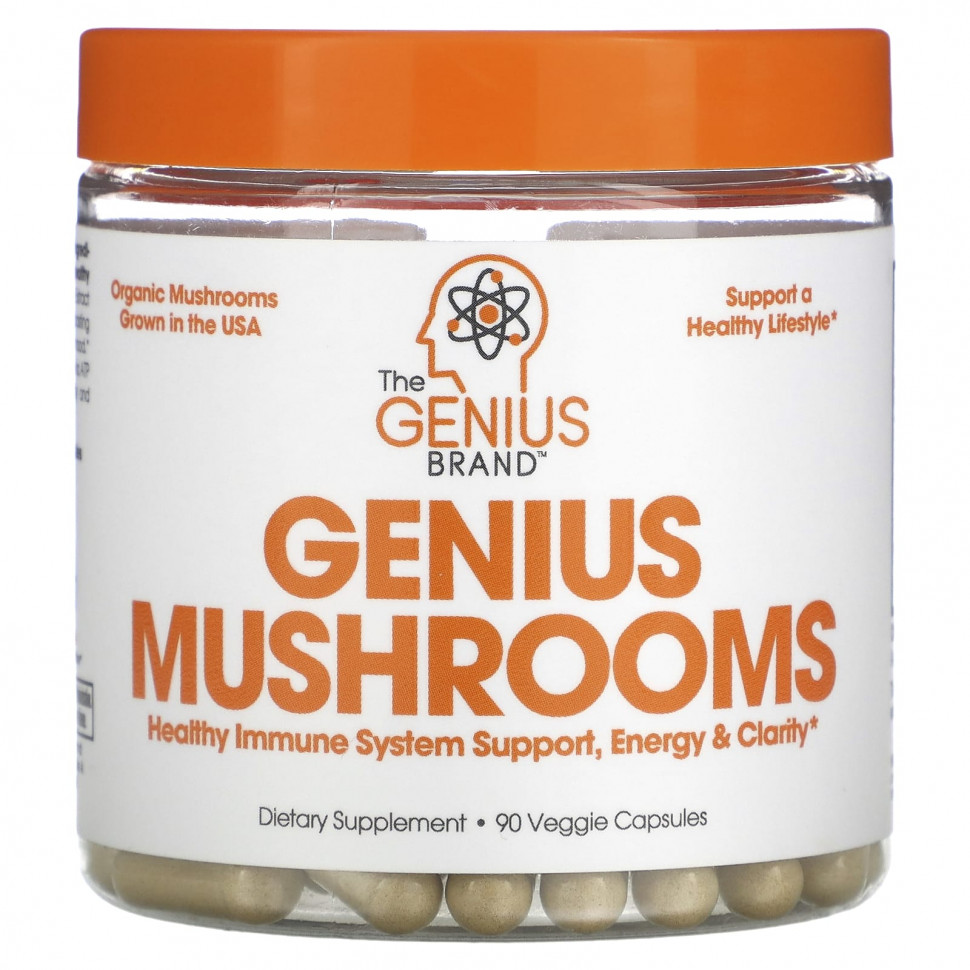������ ������ The Genius Brand, Genius Mushrooms, 90 ������������ ������  IHerb (������) ����