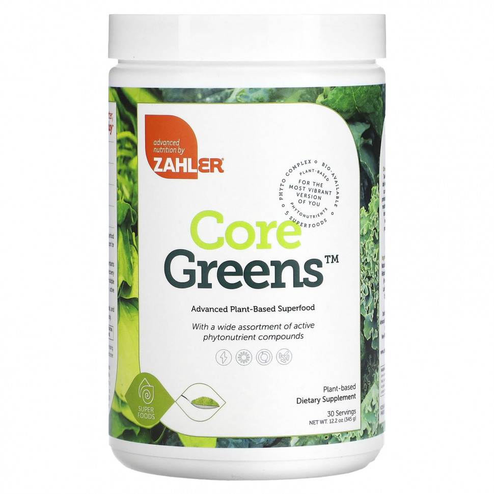 ������ ������ Zahler, Core Greens, 345 � (12,2 �����)  IHerb (������) ����