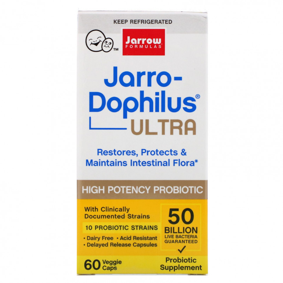 ������ ������ Jarrow Formulas, Jarro-Dophilus Ultra, 50 ����������, 60 �������������� ������  IHerb (������) ����
