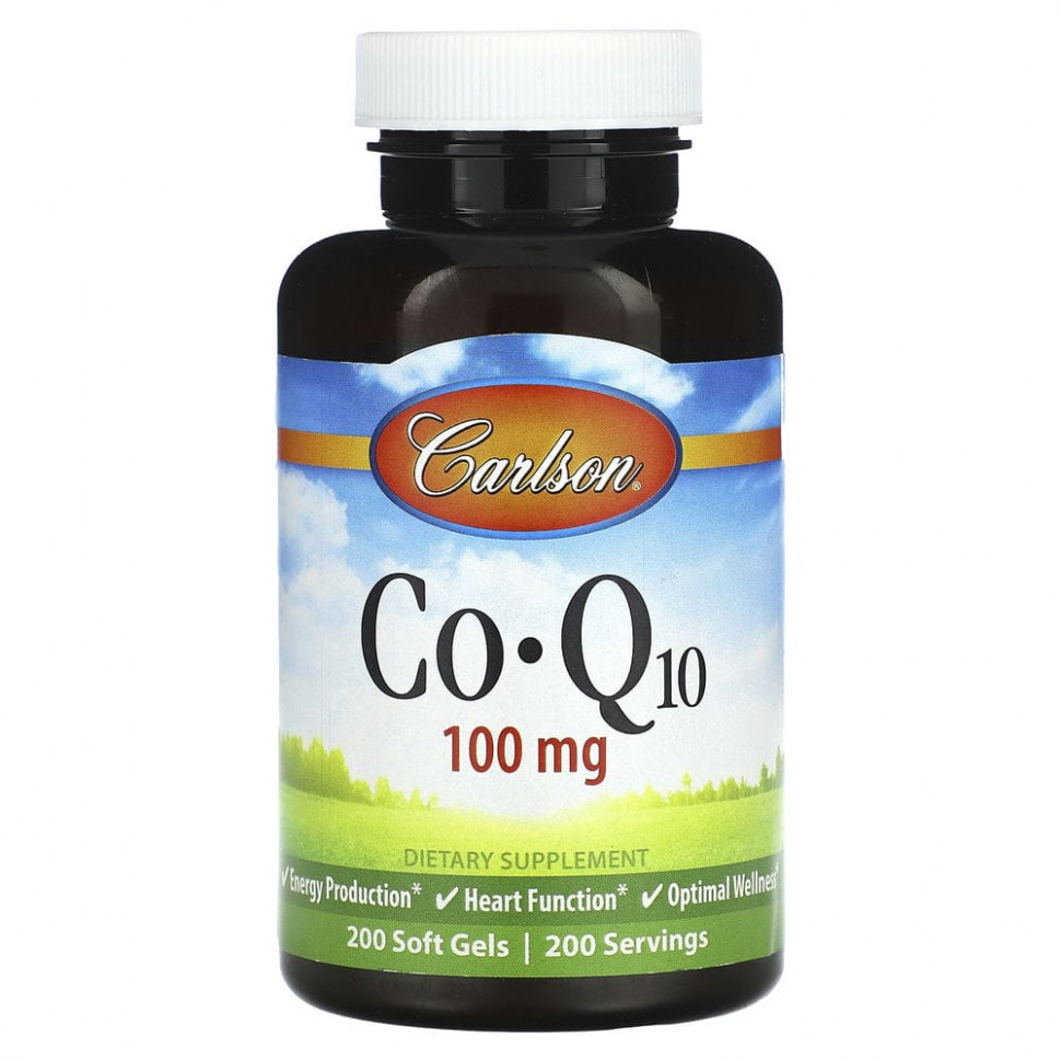������ ������ Carlson, Co-Q10, 100 ��, 200 ������ ��������  IHerb (������) ����