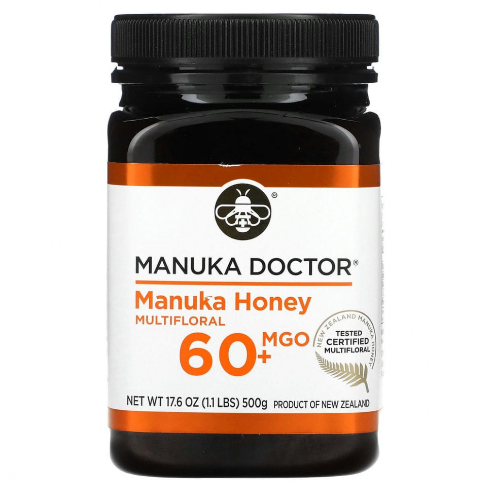 ������ ������ Manuka Doctor, ��� ������ �� �����������, MGO 60+, 500 � (17,6 �����)  IHerb (������) ����