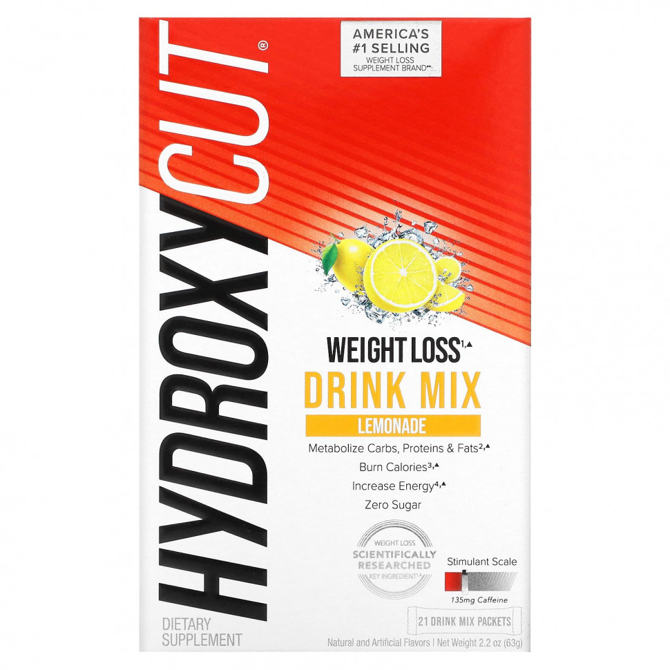 ������ ������ Hydroxycut, Weight Loss Drink Mix, Lemonade, 21 Packets, 2.2 oz (63 g)  IHerb (������) ����