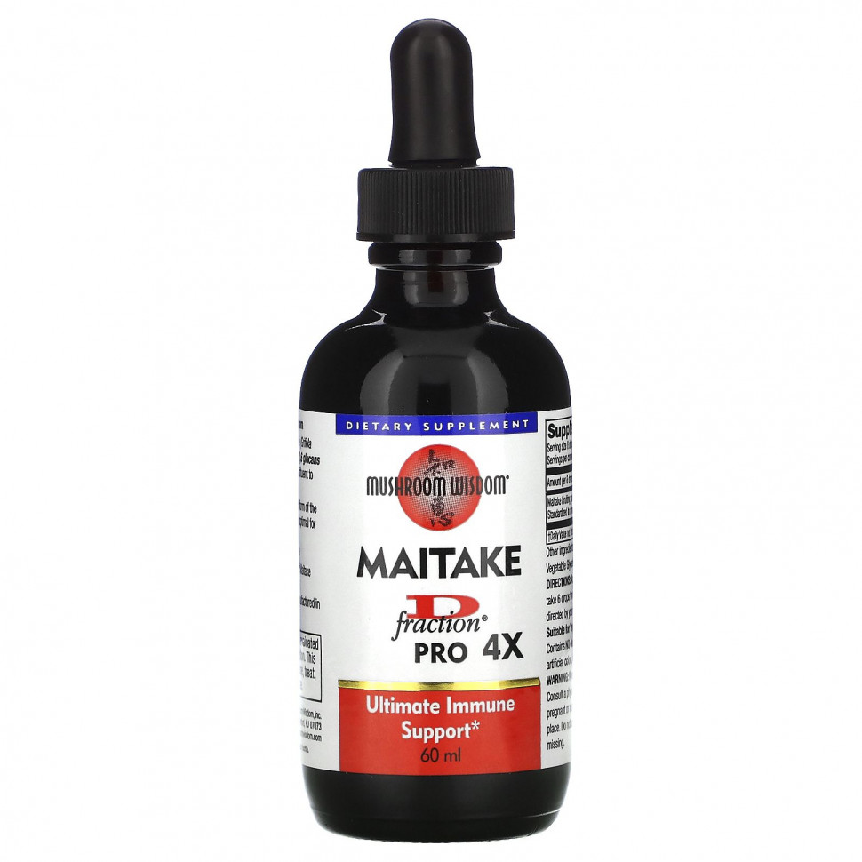 ������ ������ Mushroom Wisdom, Maitake D-Fraction, Pro 4X, 60 ��  IHerb (������) ����