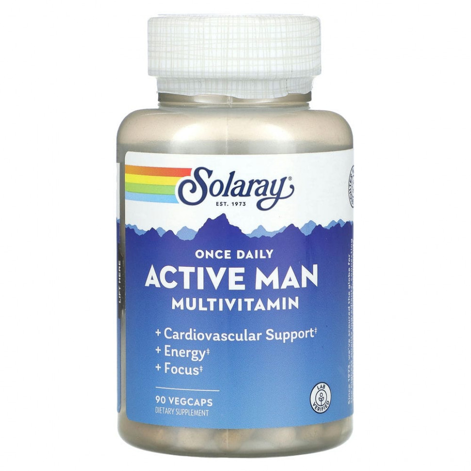 ������ ������ Solaray, �������������� ��� ������ Once Daily Active, 90 ������������ ������  IHerb (������) ����