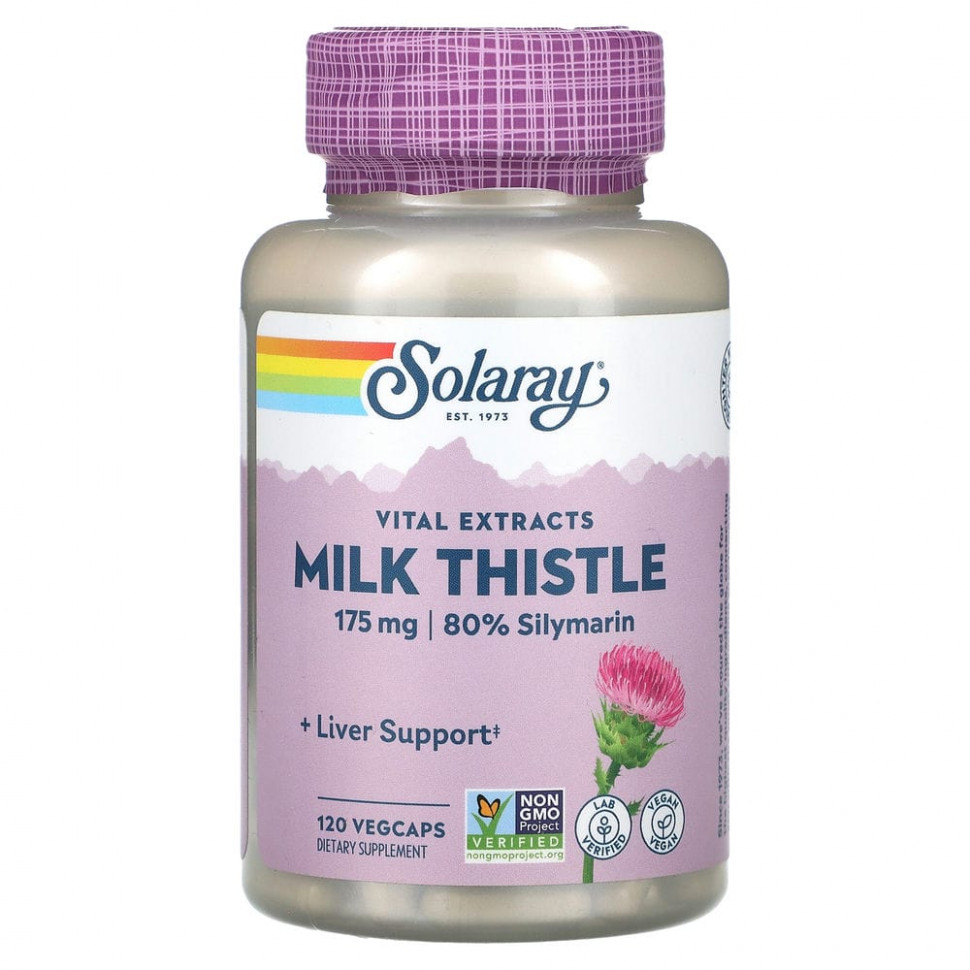 ������ ������ Solaray, Vital Extracts, Milk Thistle , 175 mg, 120 VegCaps  IHerb (������) ����