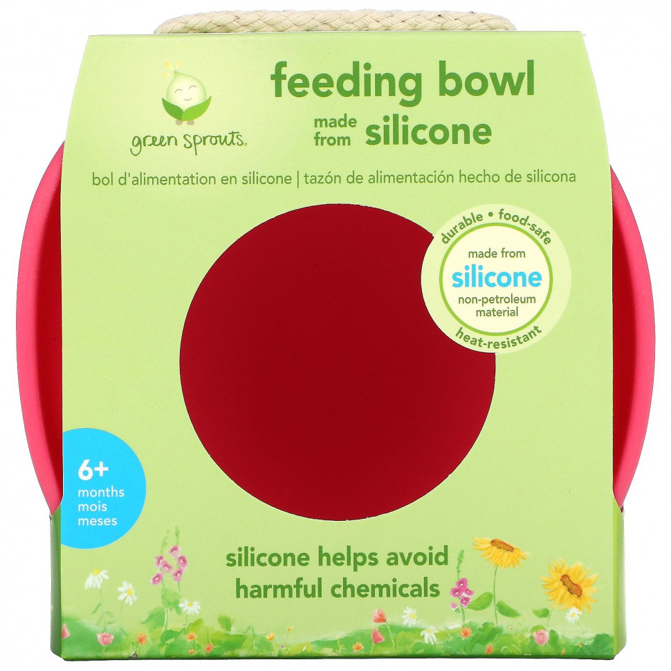 ������ ������ Green Sprouts, Learning Bowl, 9+ Months, Pink, 1 Bowl  IHerb (������) ����