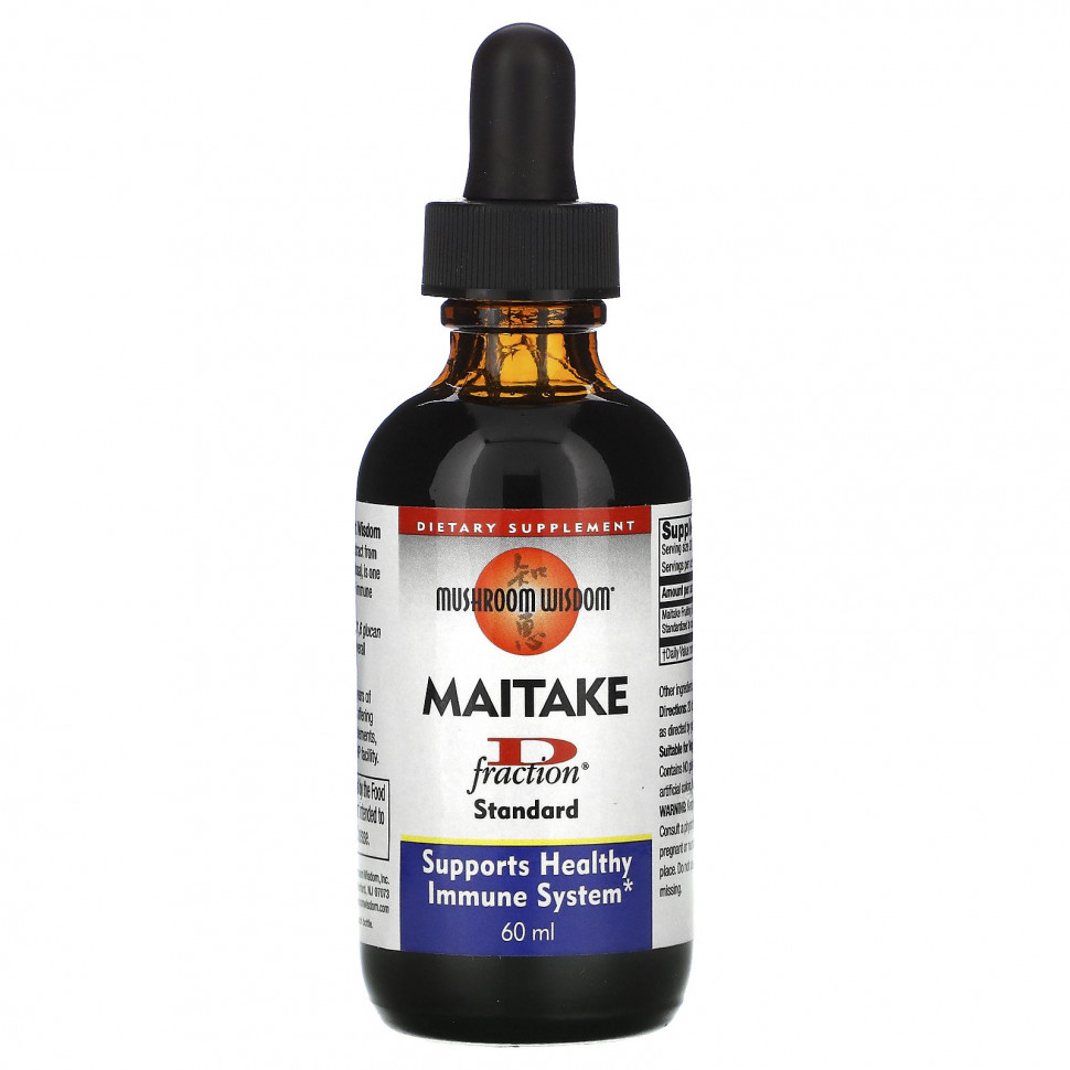������ ������ Mushroom Wisdom, D Fraction, ����-�����, ��������, 60 ��  IHerb (������) ����