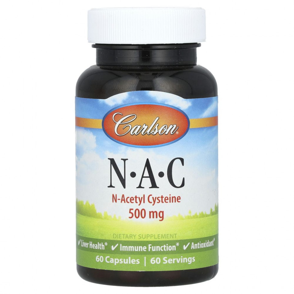 ������ ������ Carlson Labs, N-A-C, 500 ��, 60 ������  IHerb (������) ����