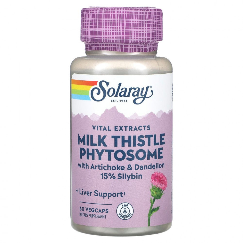������ ������ Solaray, Vital Extracts, Milk Thistle Phytosome, 60 VegCaps  IHerb (������) ����