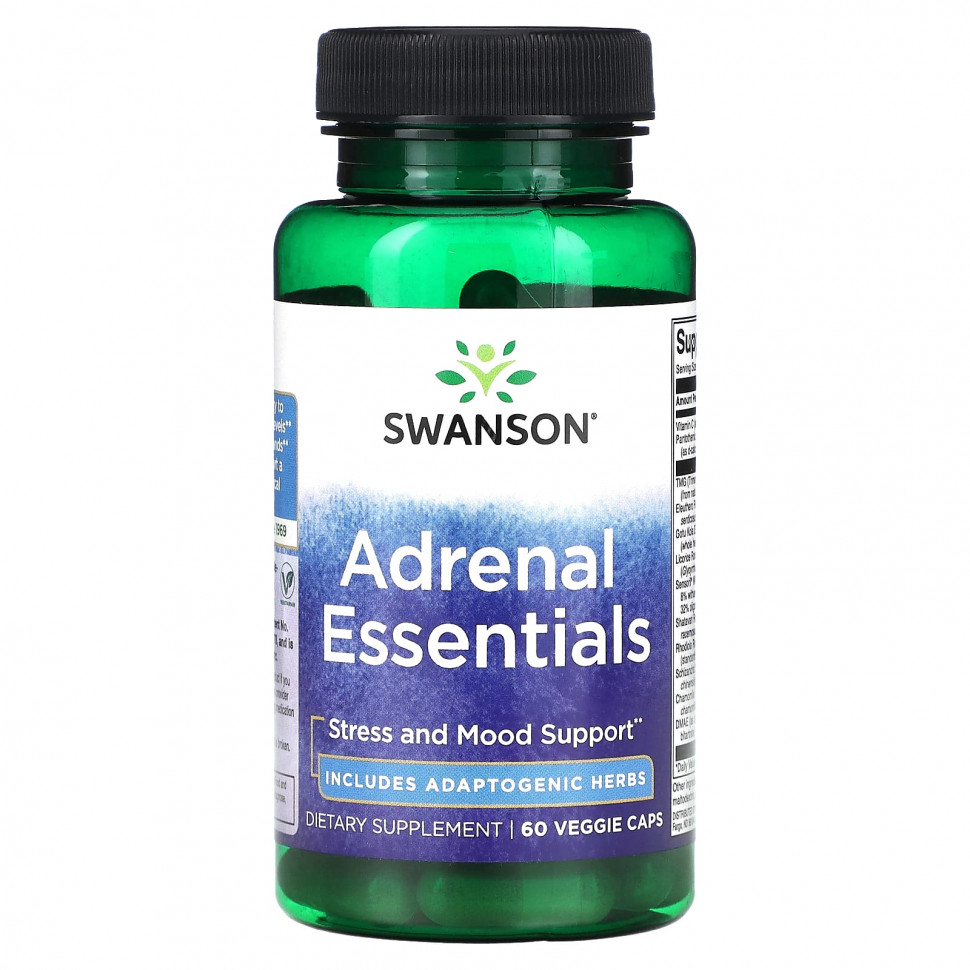 ������ ������ Swanson, Adrenal Essentials, 60 ������������ ������  IHerb (������) ����