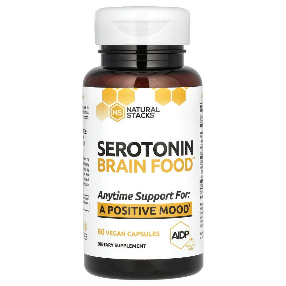 ������ ������ Natural Stacks, Serotonin Brain Food, 60 �������������� ������  IHerb (������) ����