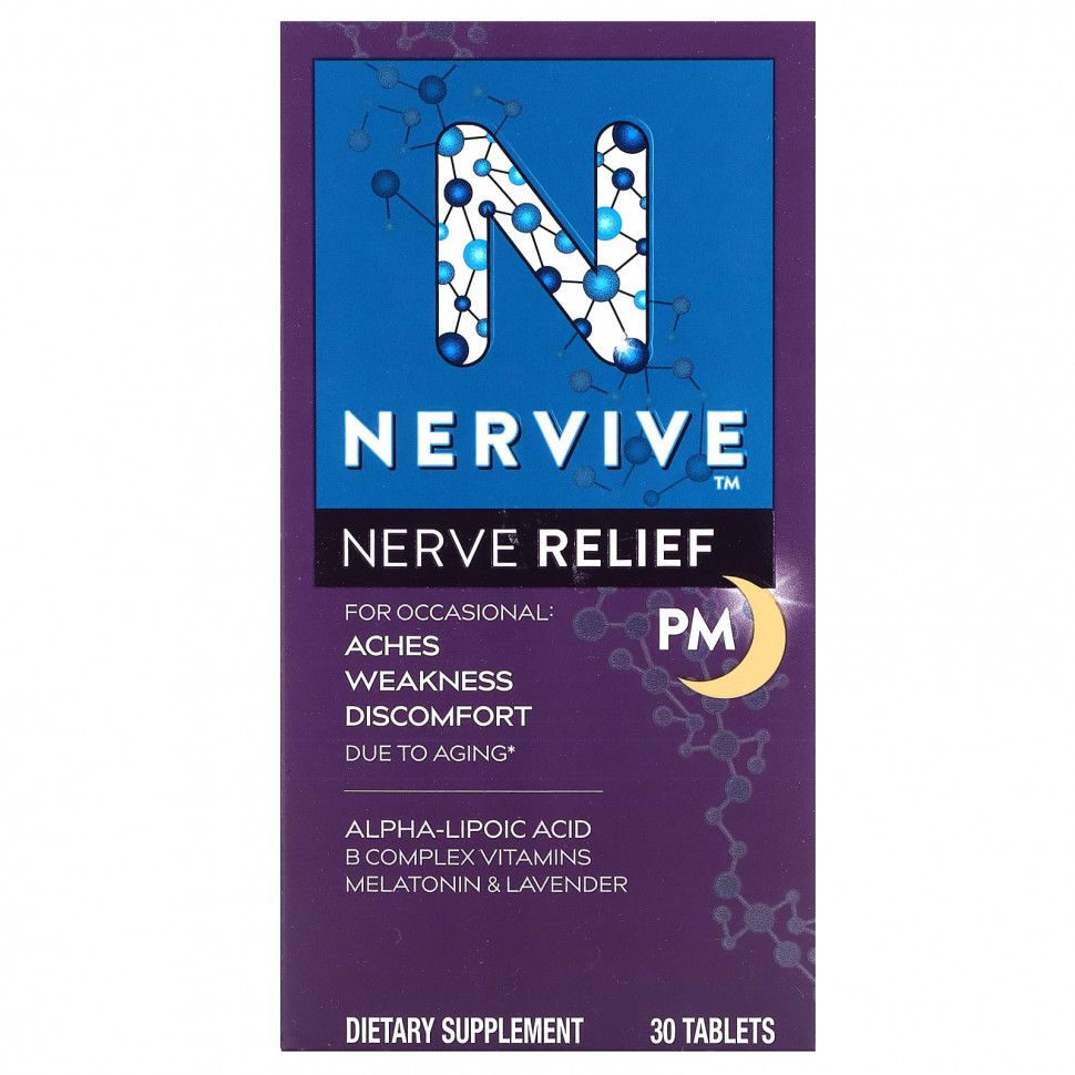 ������ ������ Nervive, Nerve Relief, PM, 30 ��������  IHerb (������) ����
