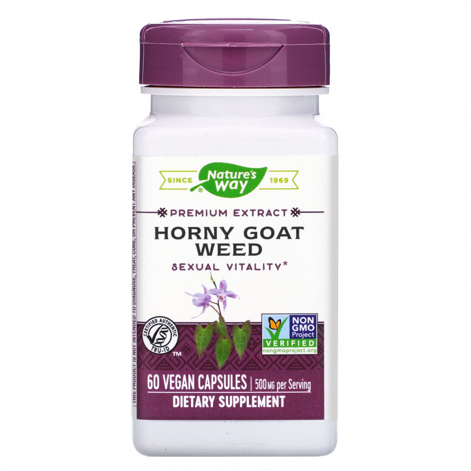 ������ ������ Nature's Way, Horny Goat Weed, 500 ��, 60 ��������� ������  IHerb (������) ����