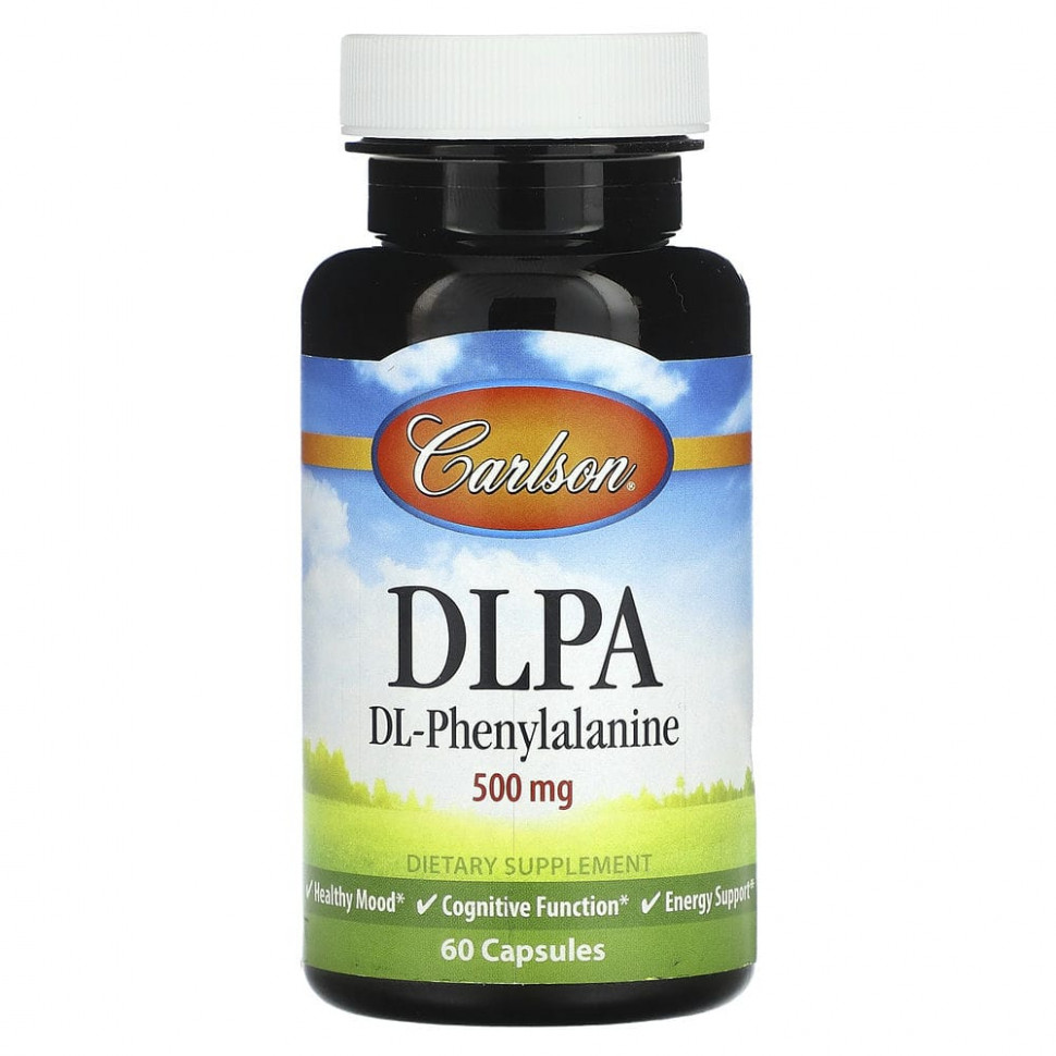 ������ ������ Carlson, DLPA, DL-�����������, 500 ��, 60 ������  IHerb (������) ����