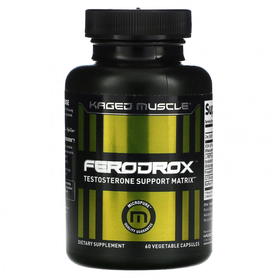 ������ ������ Kaged Muscle, ������� ��������� ������������ Ferodrox, 60 �������������� ������  IHerb (������) ����