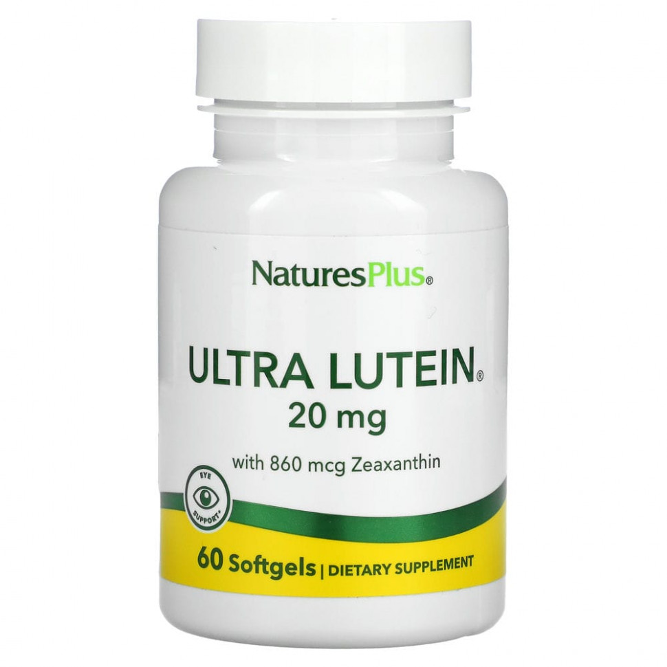 ������ ������ NaturesPlus, Ultra Lutein, ������ � ������������, 20 ��, 60 ������  IHerb (������) ����