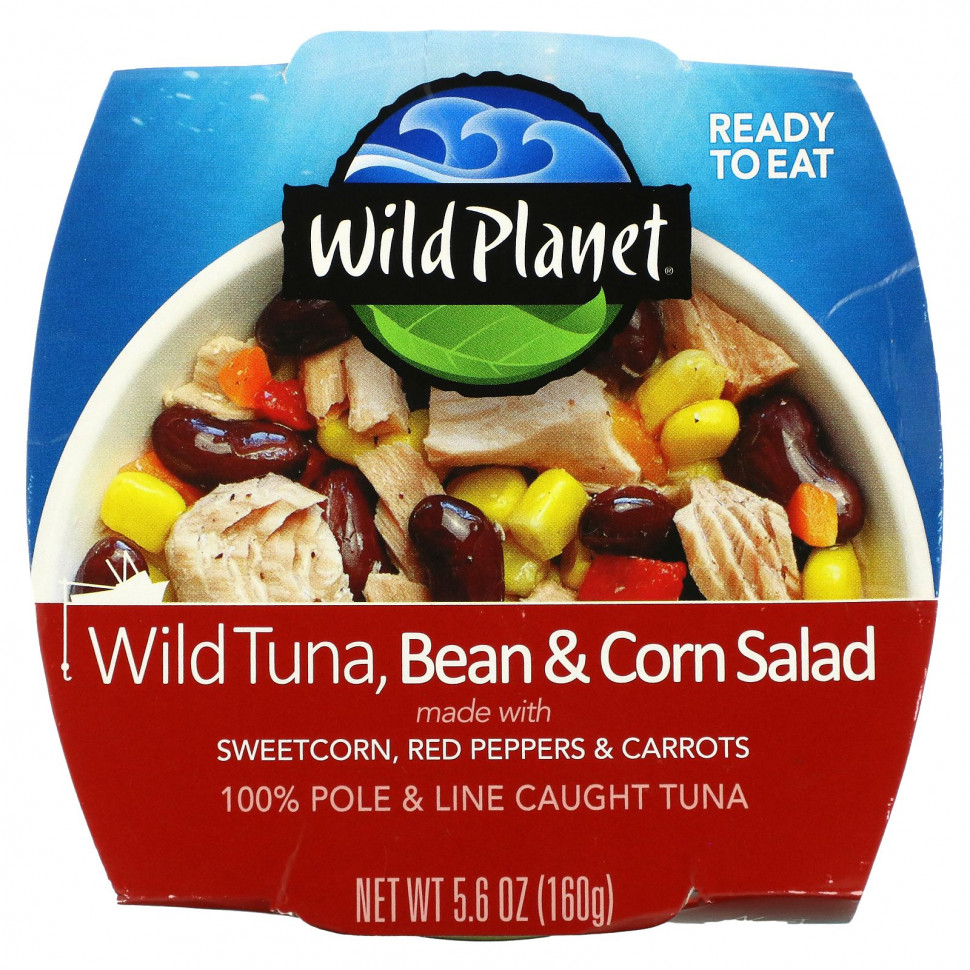 ������ ������ Wild Planet, Wild Tuna Bean & Corn Salad, 5.6 oz (160 g)  IHerb (������) ����