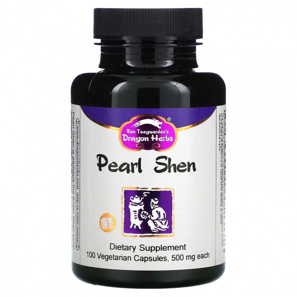 ������ ������ Dragon Herbs, Pearl Shen, 500 ��, 100 ������������ ������  IHerb (������) ����