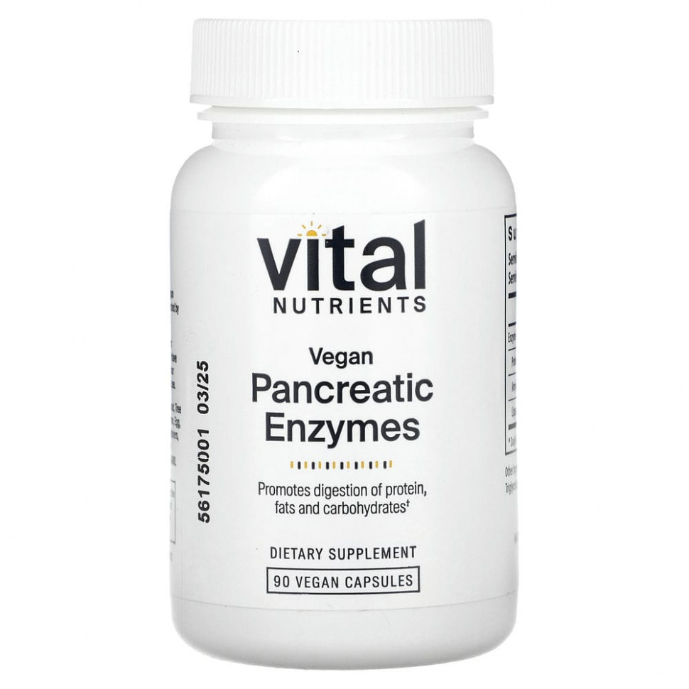 ������ ������ Vital Nutrients, Vegan Pancreatic Enzymes , 90 Capsules  IHerb (������) ����