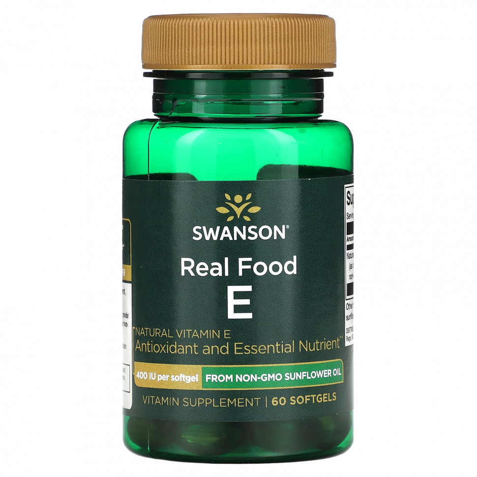 ������ ������ Swanson, Real Food E, 400 ��, 60 ������ ��������  IHerb (������) ����