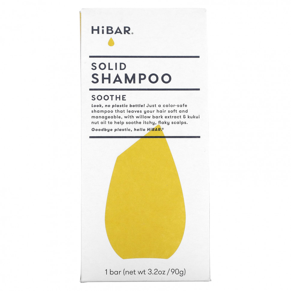  HiBAR, Solid Shampoo, Soothe, 1 ., 90  (3,2 )    -     , -, 