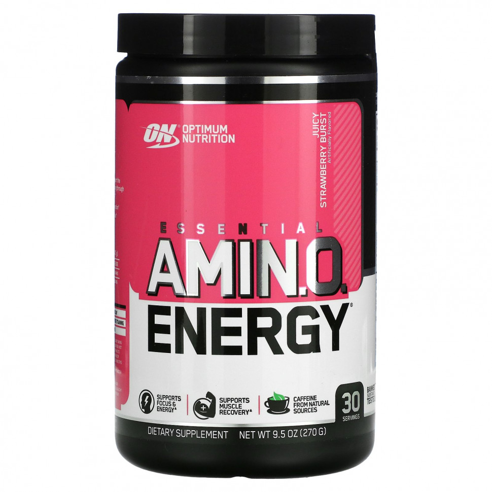 ������ ������ Optimum Nutrition, Essential Amino Energy, Juicy Strawberry Burst, 9.5 oz (270 g)  IHerb (������) ����