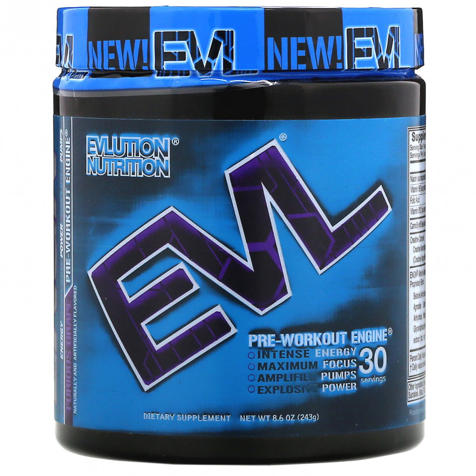 ������ ������ EVLution Nutrition, ENGN, Pre-Workout Engin�, ��������, 243 � (8,6 �����)  IHerb (������) ����
