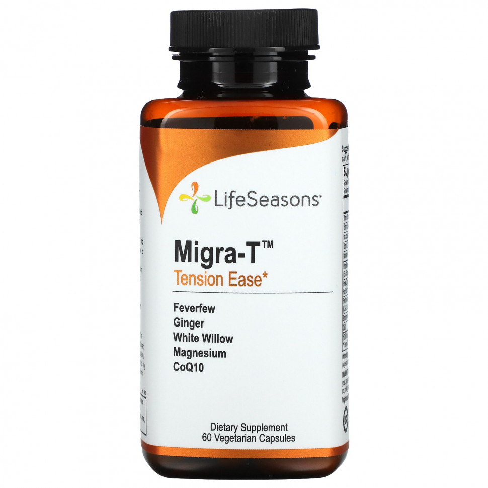 ������ ������ LifeSeasons, Migra-T, Tension Ease, 60 �������������� ������  IHerb (������) ����