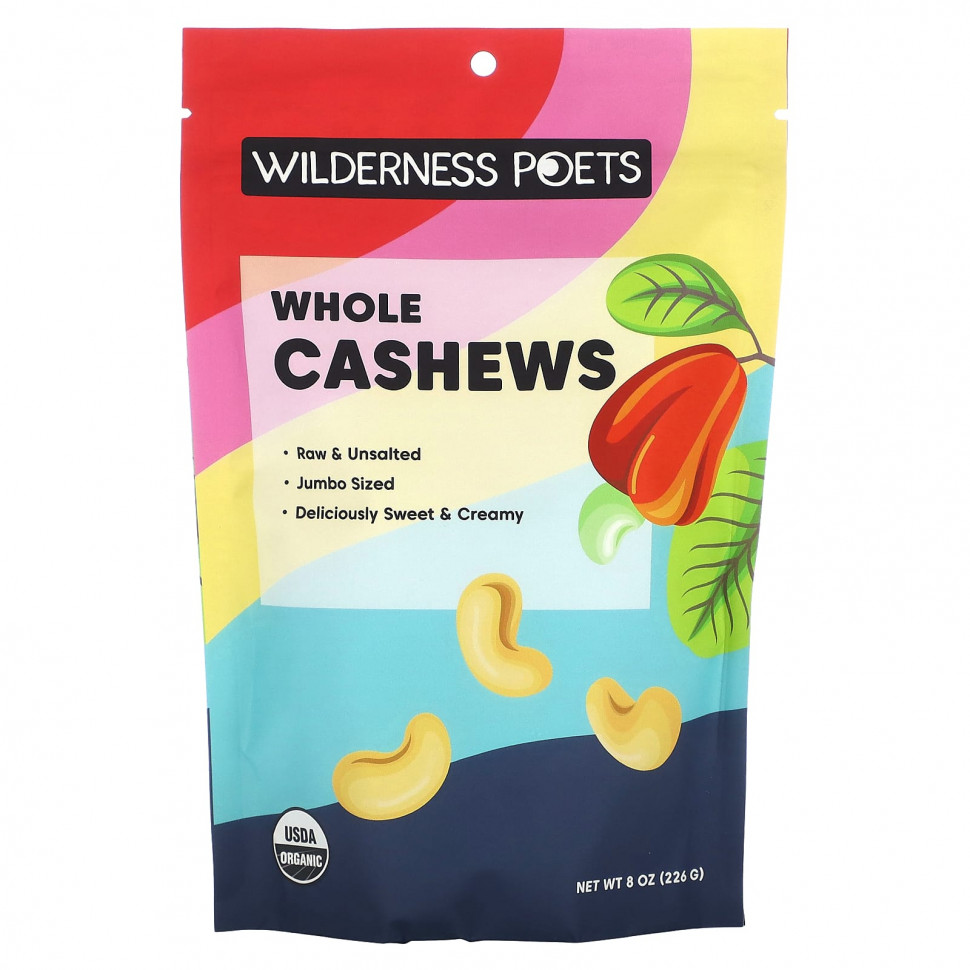 ������ ������ Wilderness Poets, Cashews (Anacardium Occidentale), 8 oz (226.8 g)  IHerb (������) ����