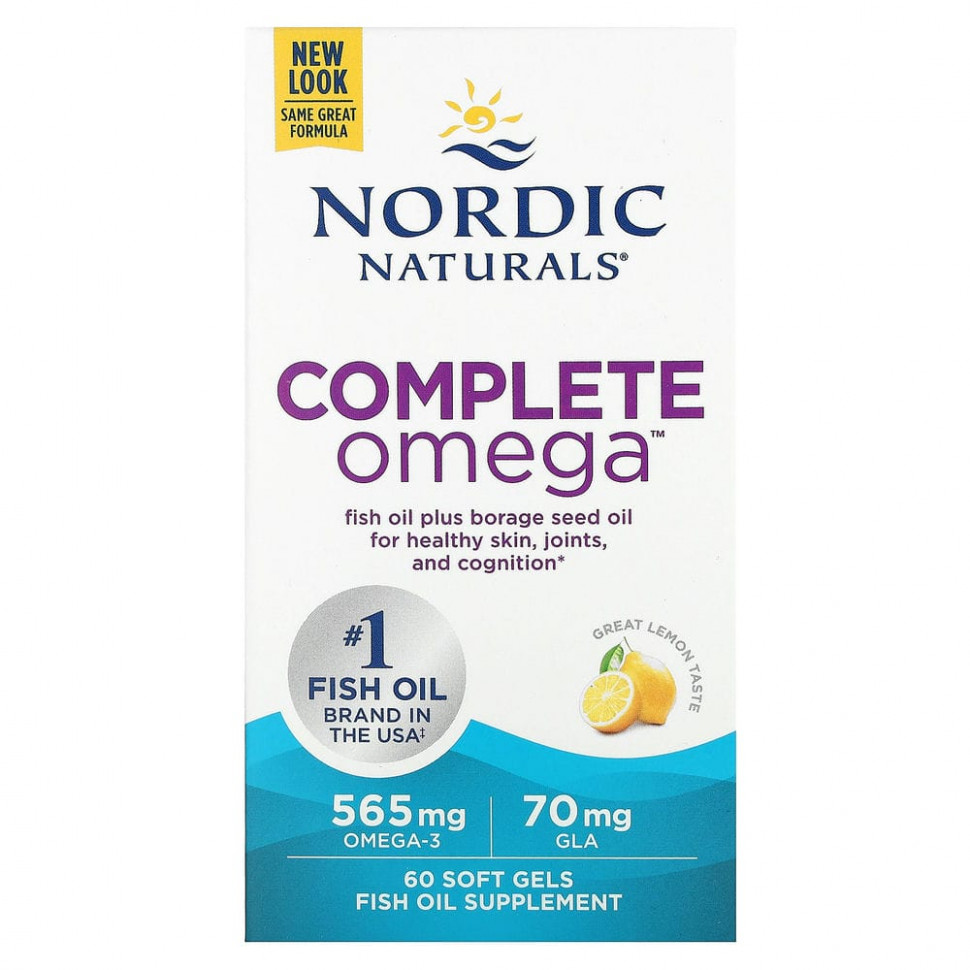 ������ ������ Nordic Naturals, Complete Omega, �����, 60 ������ ��������  IHerb (������) ����