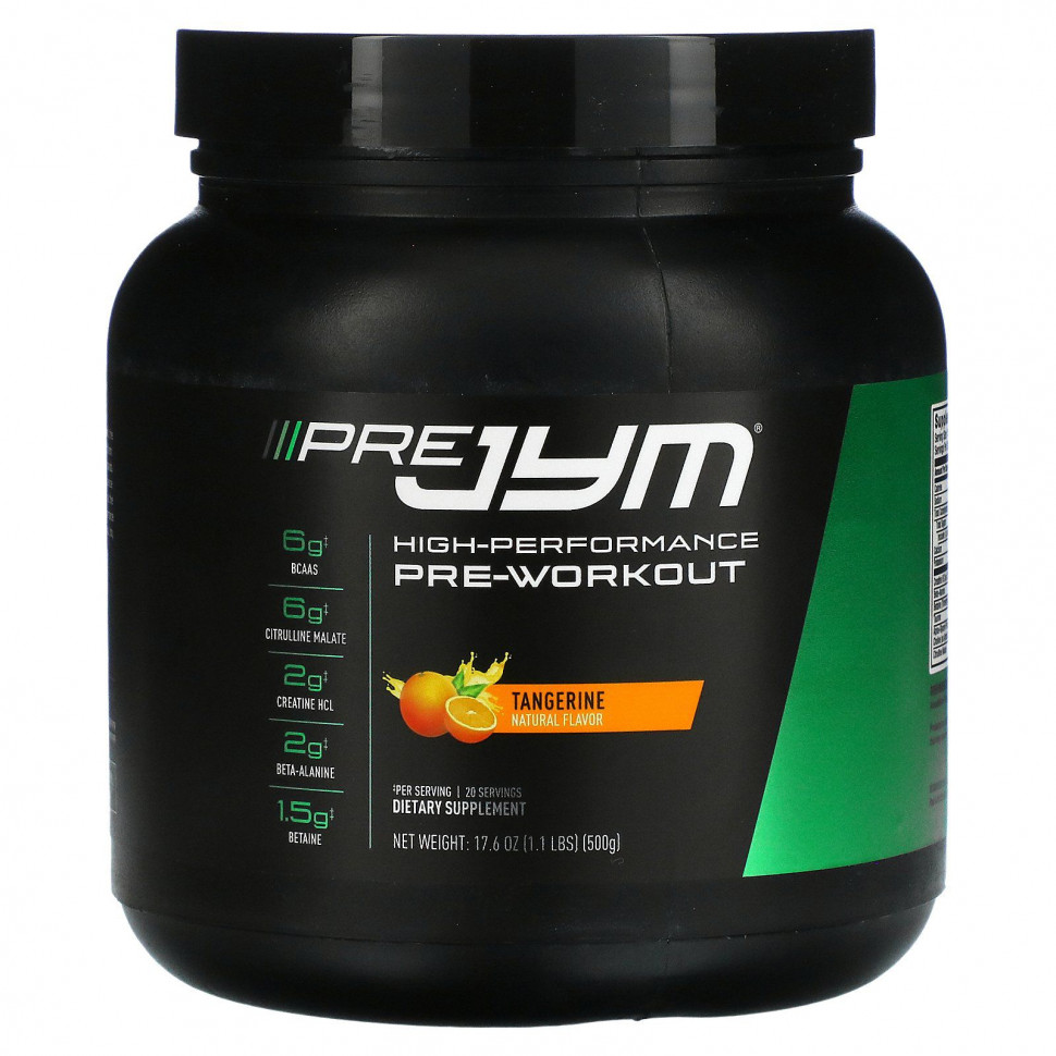 ������ ������ JYM Supplement Science, Pre JYM, ����� �����������, ��������, 500 � (1,1 �����)  IHerb (������) ����