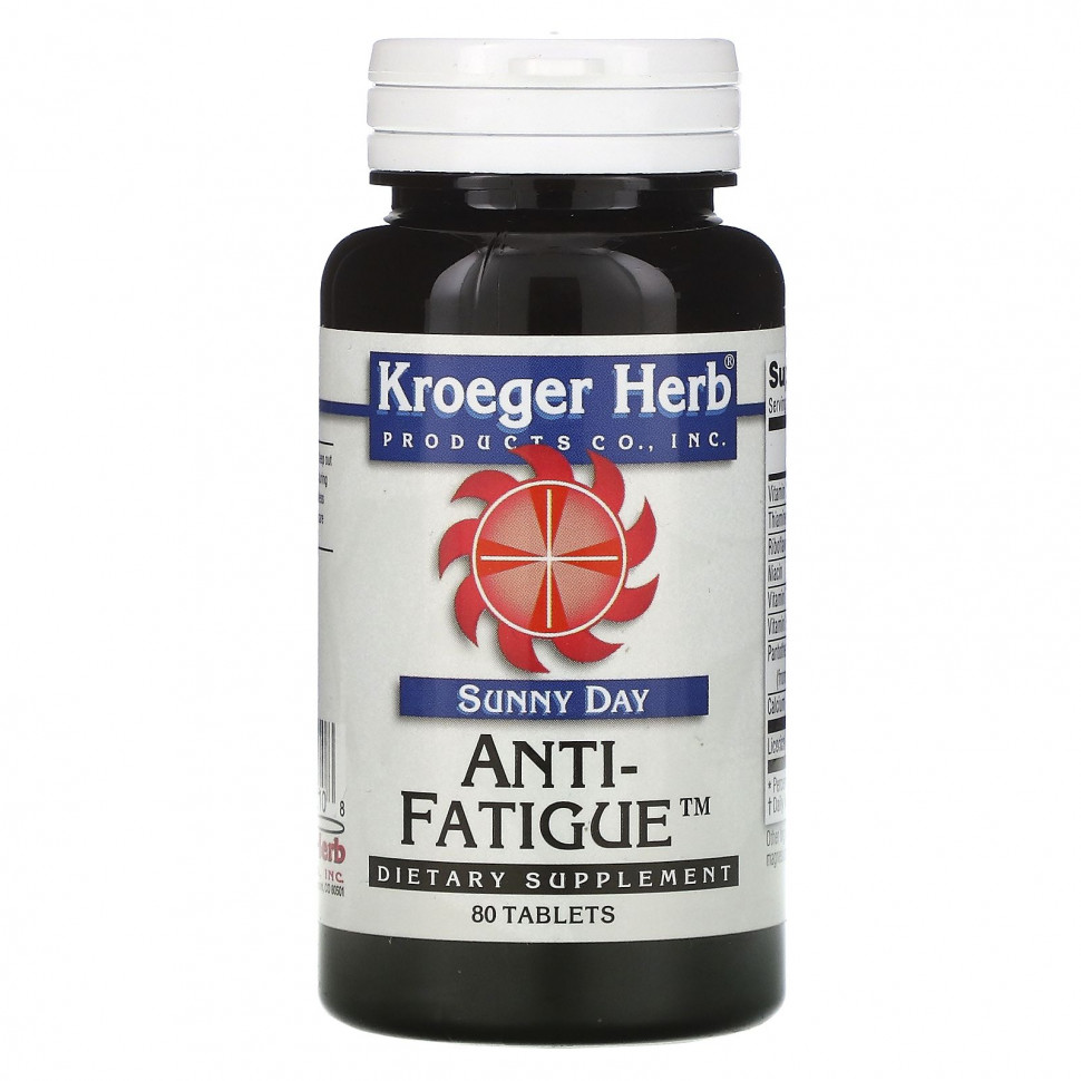 ������ ������ Kroeger Herb Co, Sunny Day, Anti-Fatigue, �������� �� ���������, 80 ��������  IHerb (������) ����