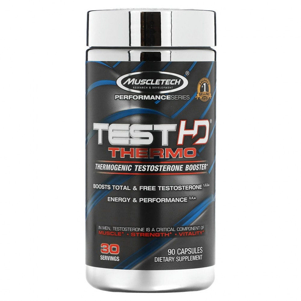 ������ ������ Muscletech, Performance Series, Test HD Thermo, ����������� ��������� ��������� ������������, 90 ������  IHerb (������) ����