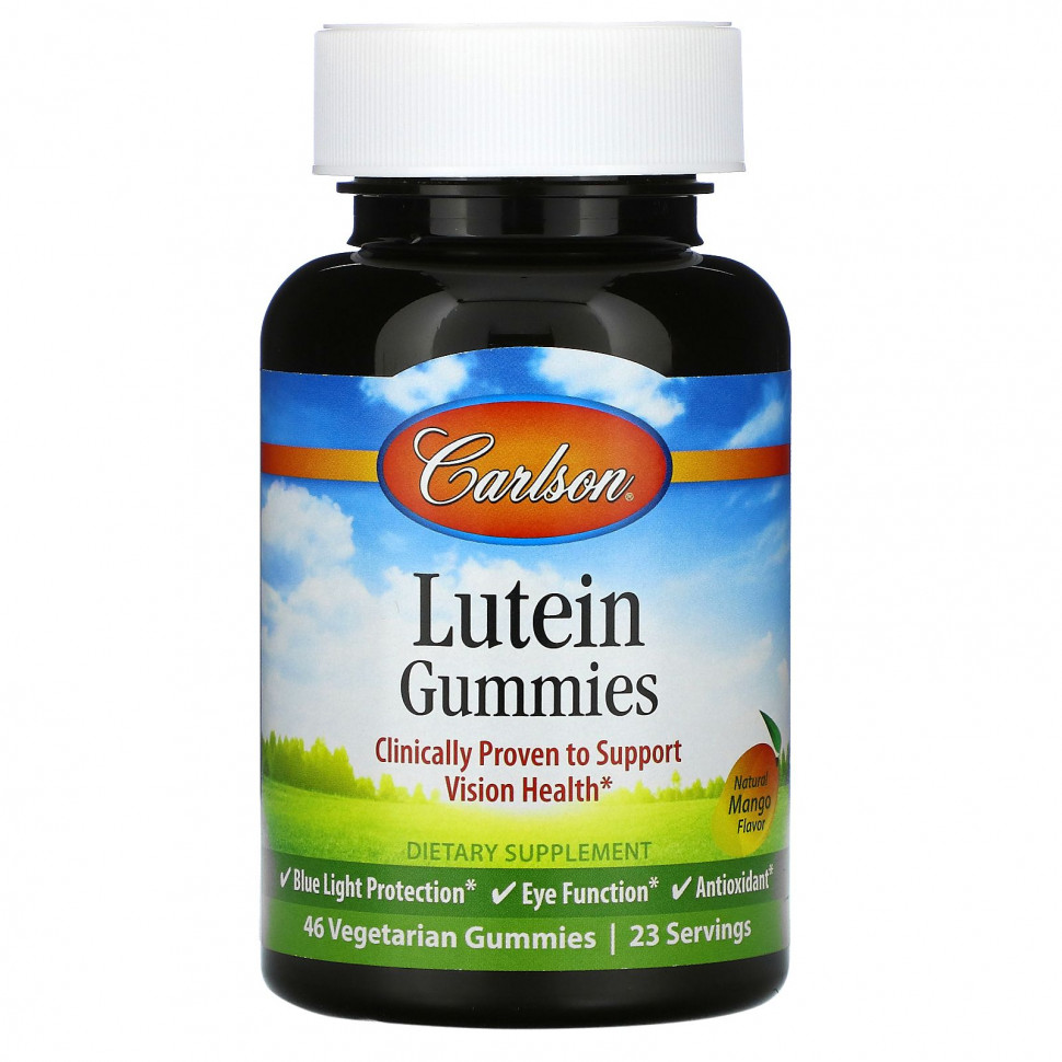 ������ ������ Carlson Labs, Lutein Gummies, ����������� �����, 46 �������������� ����������� ������  IHerb (������) ����