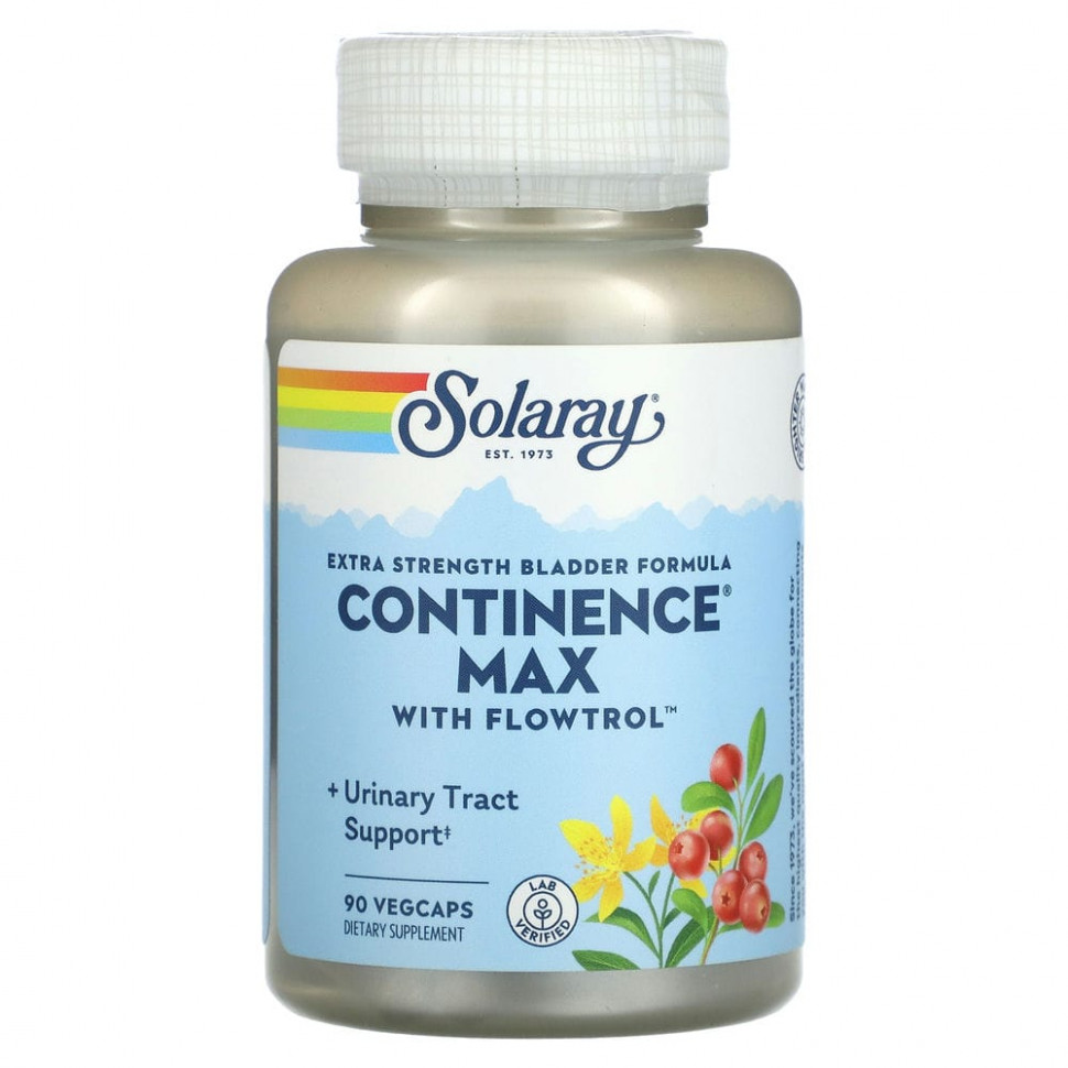 ������ ������ Solaray, ������� ��� �������� ������ Extra Strength, Continence Max � Flowtrol, 90 ������������ ������  IHerb (������) ����