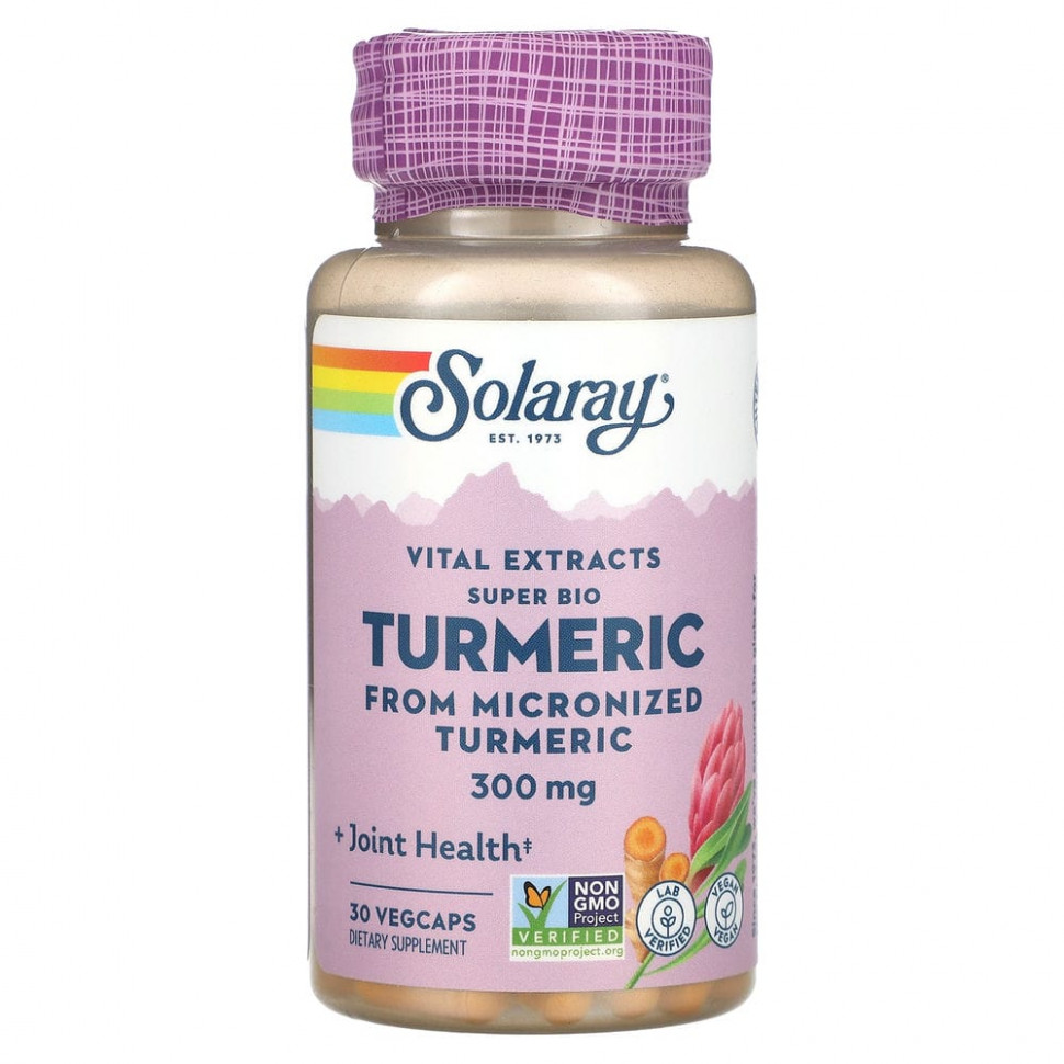 ������ ������ Solaray, Vital Extracts Super Bio Turmeric, 300 ��, 30 ������������ ������  IHerb (������) ����