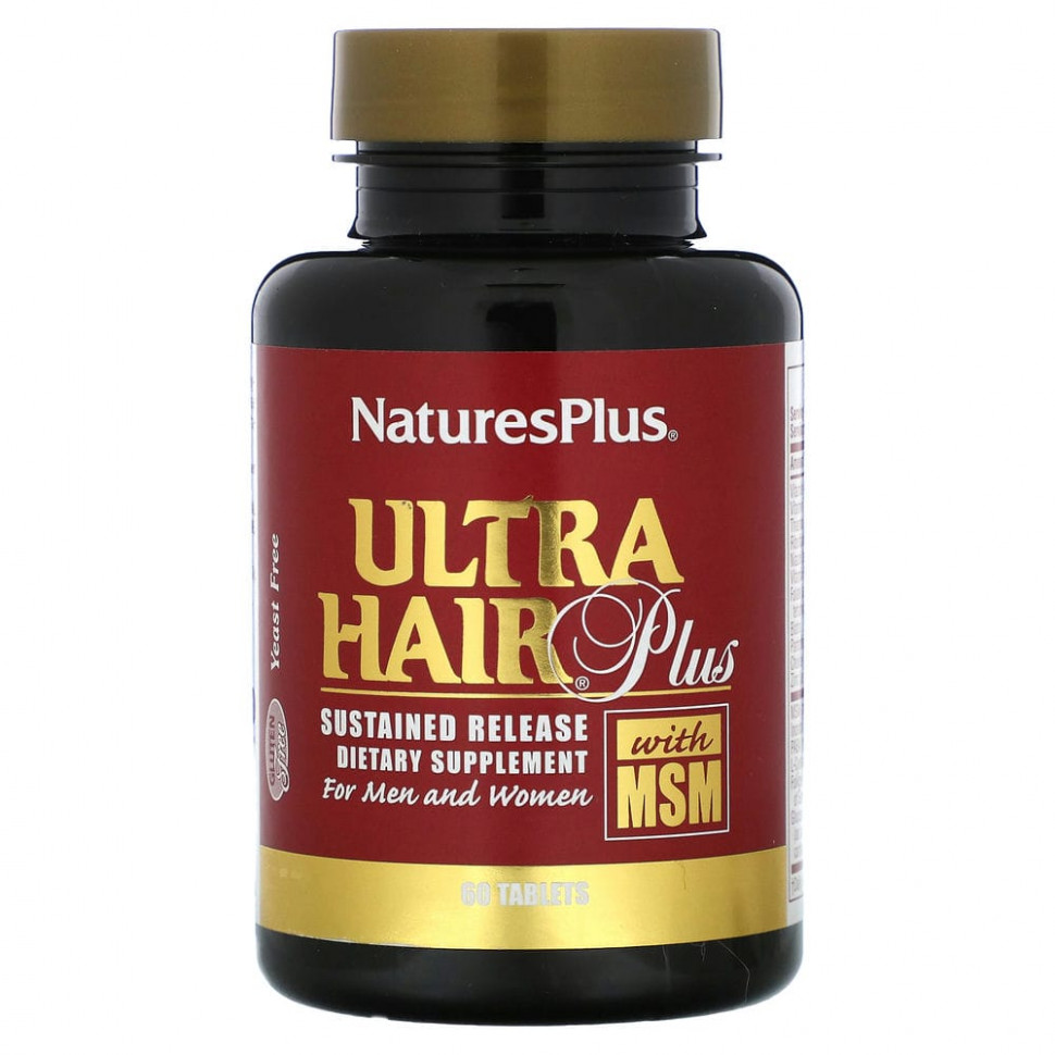 ������ ������ NaturesPlus, Ultra Hair Plus ������� ��� ����� � MSM, ��� ������ � ������ 60 ��������  IHerb (������) ����