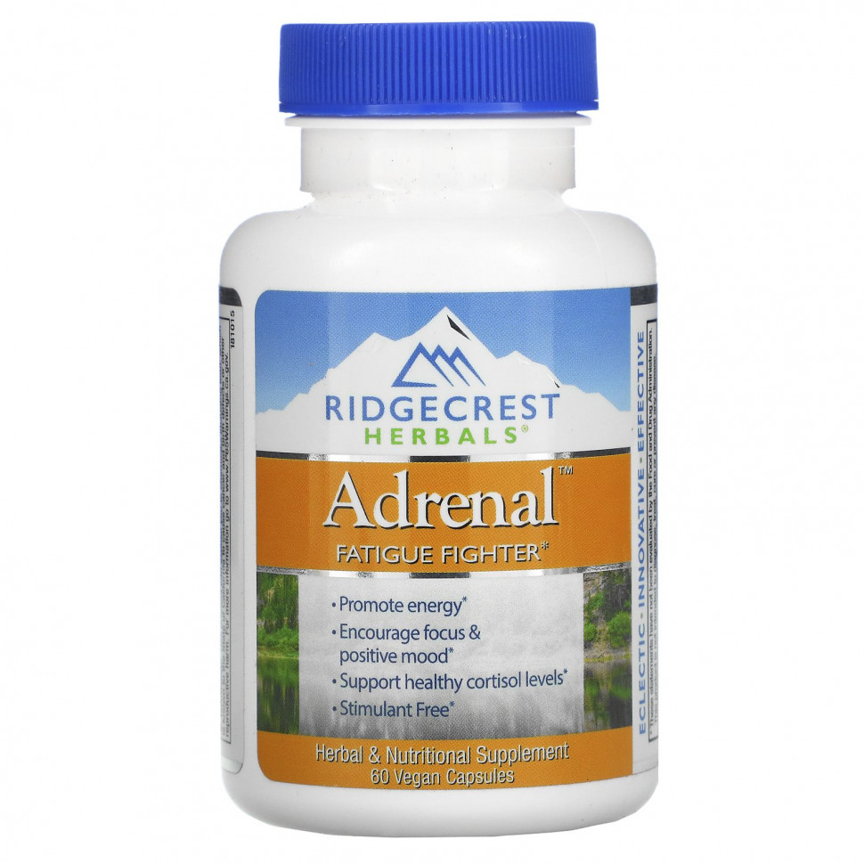 ������ ������ RidgeCrest Herbals, Adrenal, Fatigue Fighter, 60 Veggie Caps  IHerb (������) ����