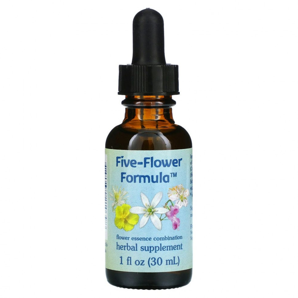 ������ ������ Flower Essence Services, Five-Flower Formula, ����� ��������� ��������, 30 �� (1 ����. �����)  IHerb (������) ����