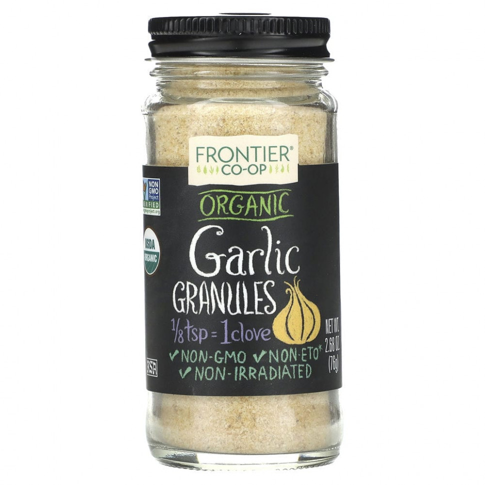 ������ ������ Frontier Co-op, Organic Garlic, Granules, 2.68 oz (76 g)  IHerb (������) ����