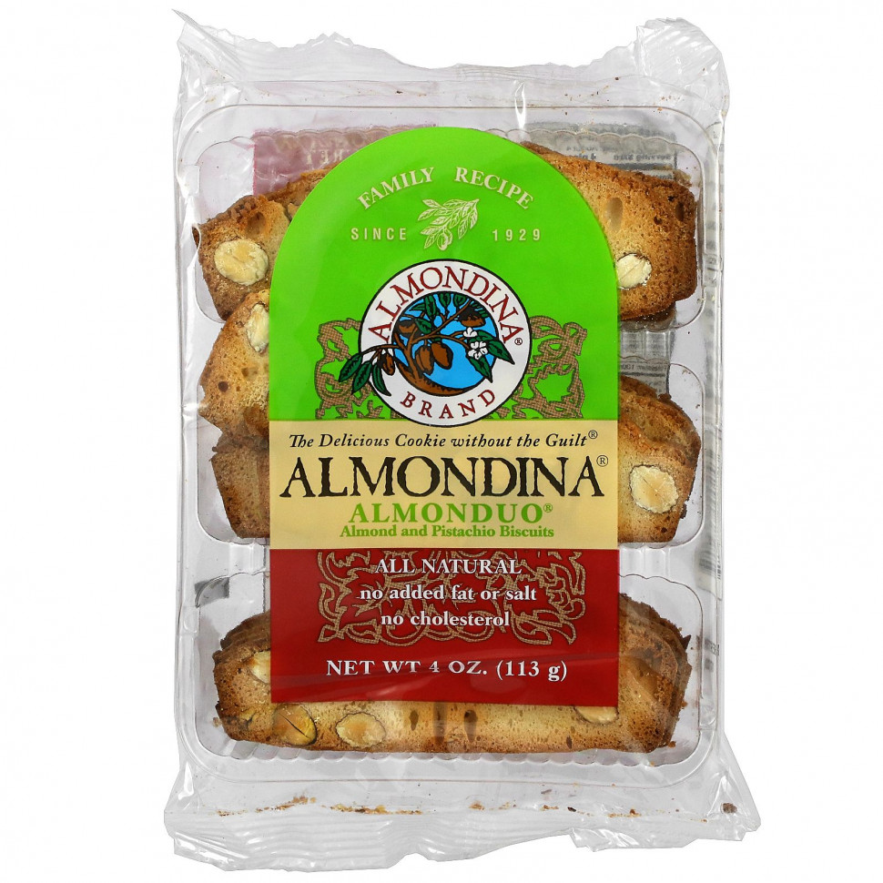 ������ ������ Almondina, AlmonDuo, Almond and Pistachio Biscuits, 4 oz.  IHerb (������) ����